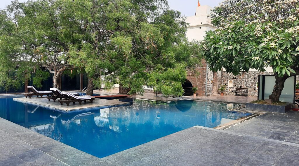 Pool at fort Jadhavgadh